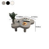 Tavolino in legno scandinavo Tavolino a forma di piedistallo set per soggiorno