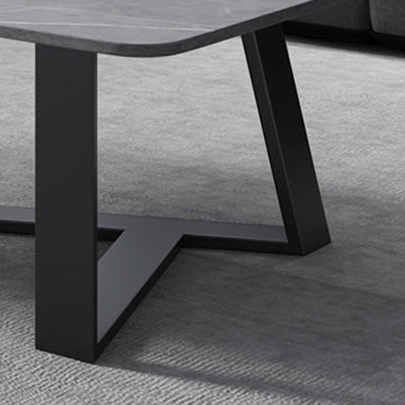 Single Slate Rectangle Coffee Table Modern Minimalist Coffee Table Clearhalo 'Coffee & Accent Tables' 'Coffee Tables' 'coffee_tables' 'furn' 'furn_coffee_tables' 'Furniture' 'Living Room Furniture' 5728490