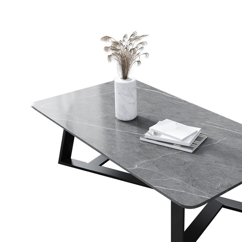 Single Slate Rectangle Coffee Table Modern Minimalist Coffee Table Clearhalo 'Coffee & Accent Tables' 'Coffee Tables' 'coffee_tables' 'furn' 'furn_coffee_tables' 'Furniture' 'Living Room Furniture' 5728492