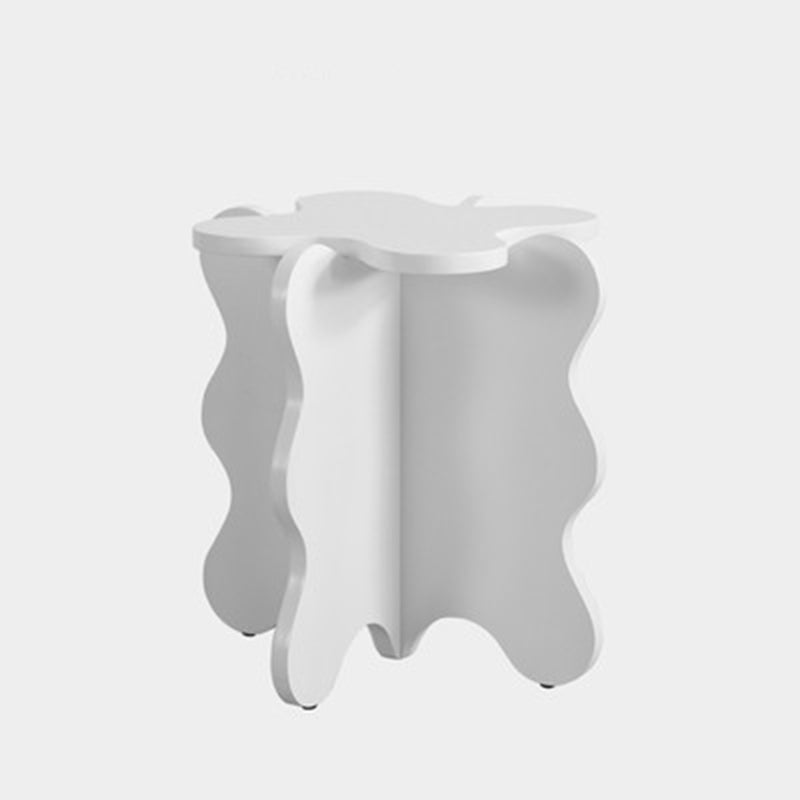 Scandinavian Wooden Coffee Table Free Form Pedestal Cocktail Table Set for Home