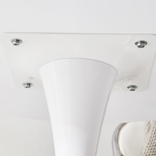 Modern Wooden Coffee Table Round Top Shape Pedestal Cocktail Table