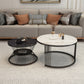 Round Nesting Coffee Table Minimalist Coffee Table for Living Room Clearhalo 'Coffee & Accent Tables' 'Coffee Tables' 'coffee_tables' 'furn' 'furn_coffee_tables' 'Furniture' 'Living Room Furniture' 5728565