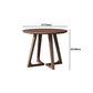 25.6" Tall Scandinavian Sofa Side Accent Table Wooden Round Side End Table