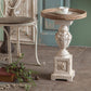 Rustic Style Side End Table Pedestal Distressed Round Sofa Side Accent Table Clearhalo 'Coffee & Accent Tables' 'End & Side Tables' 'end_side_tables' 'furn' 'furn_end_side_tables' 'Furniture' 'Living Room Furniture' 5728706