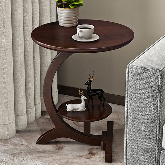 23,6 "tavolo da divano rotondo in legno in legno in legno in stile 23.6"