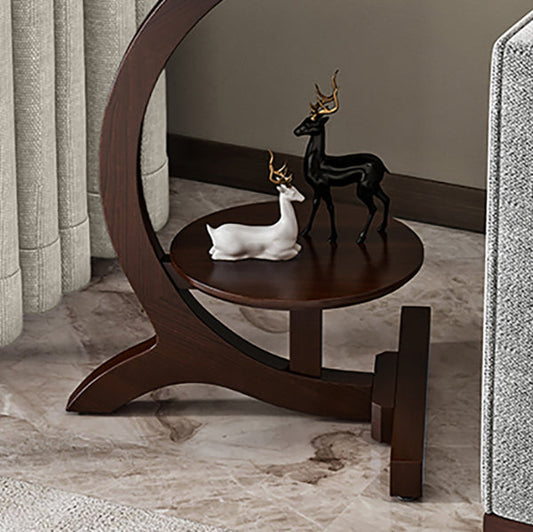 23,6 "tavolo da divano rotondo in legno in legno in legno in stile 23.6"