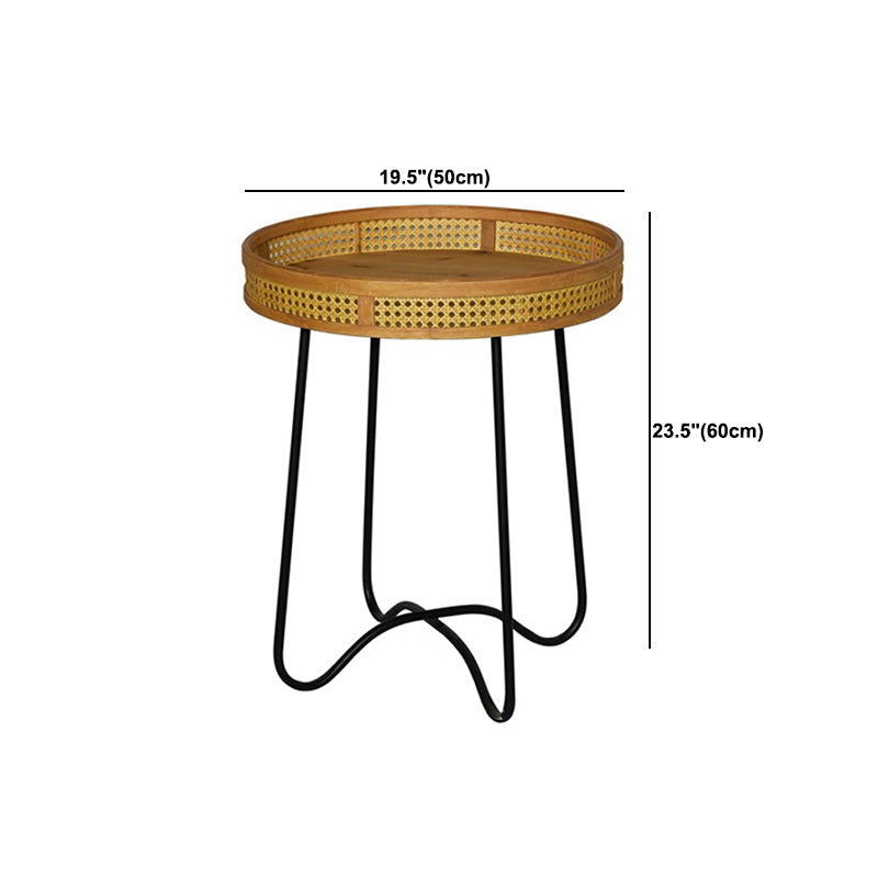 Tavolo di accento laterale di divano in stile scandinavo