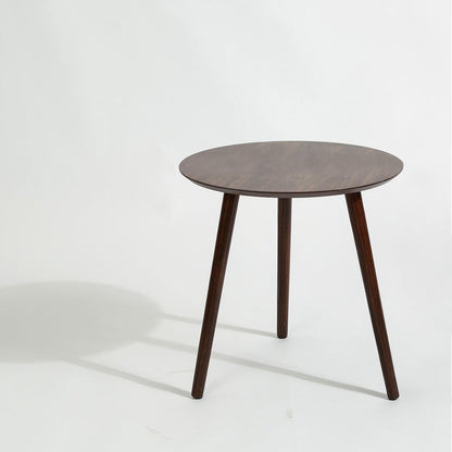 Scandinavian Style Sofa Side Accent Table Wooden Round Side End Table