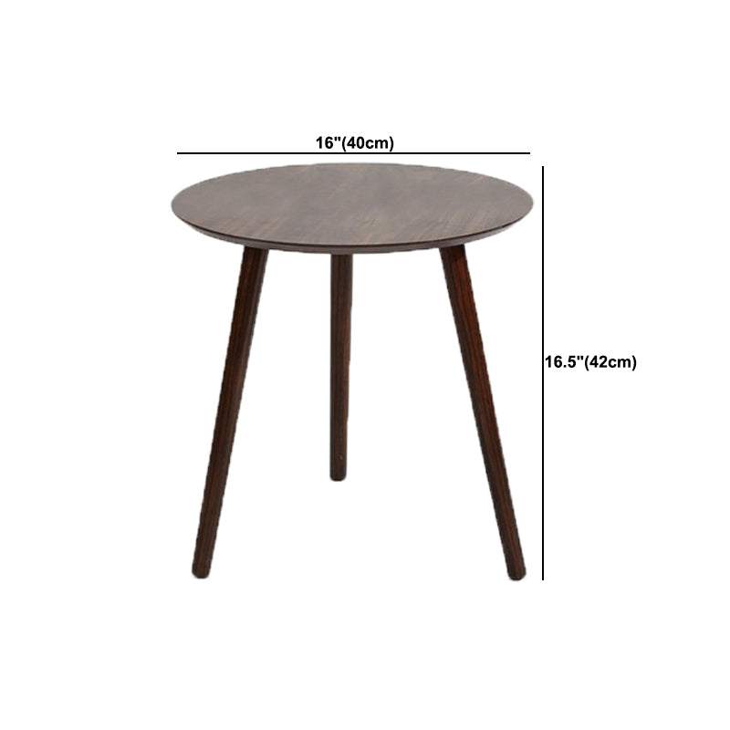 Scandinavian Style Sofa Side Accent Table Wooden Round Side End Table