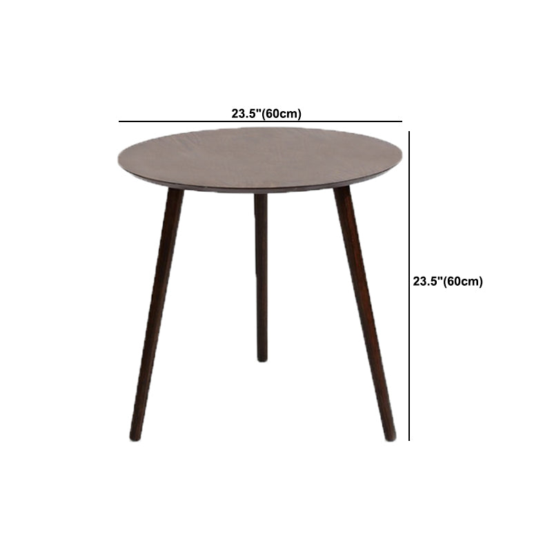 Scandinavian Style Sofa Side Accent Table Wooden Round Side End Table