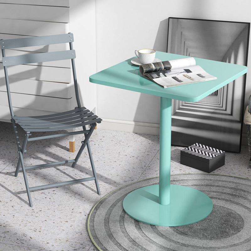 Medieval Modern Style Pedestal Base Design Square Metal Table Side Table Clearhalo 'Coffee & Accent Tables' 'End & Side Tables' 'end_side_tables' 'furn' 'furn_end_side_tables' 'Furniture' 'Living Room Furniture' 5728979