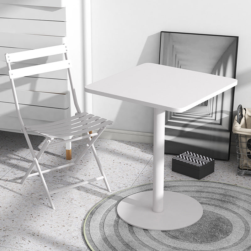 Medieval Modern Style Pedestal Base Design Square Metal Table Side Table Clearhalo 'Coffee & Accent Tables' 'End & Side Tables' 'end_side_tables' 'furn' 'furn_end_side_tables' 'Furniture' 'Living Room Furniture' 5728986