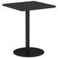 Medieval Modern Style Pedestal Base Design Square Metal Table Side Table Black 1 Clearhalo 'Coffee & Accent Tables' 'End & Side Tables' 'end_side_tables' 'furn' 'furn_end_side_tables' 'Furniture' 'Living Room Furniture' 5728987