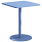 Medieval Modern Style Pedestal Base Design Square Metal Table Side Table Blue 1 Clearhalo 'Coffee & Accent Tables' 'End & Side Tables' 'end_side_tables' 'furn' 'furn_end_side_tables' 'Furniture' 'Living Room Furniture' 5728993