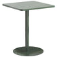 Medieval Modern Style Pedestal Base Design Square Metal Table Side Table Dark Green 1 Clearhalo 'Coffee & Accent Tables' 'End & Side Tables' 'end_side_tables' 'furn' 'furn_end_side_tables' 'Furniture' 'Living Room Furniture' 5728998