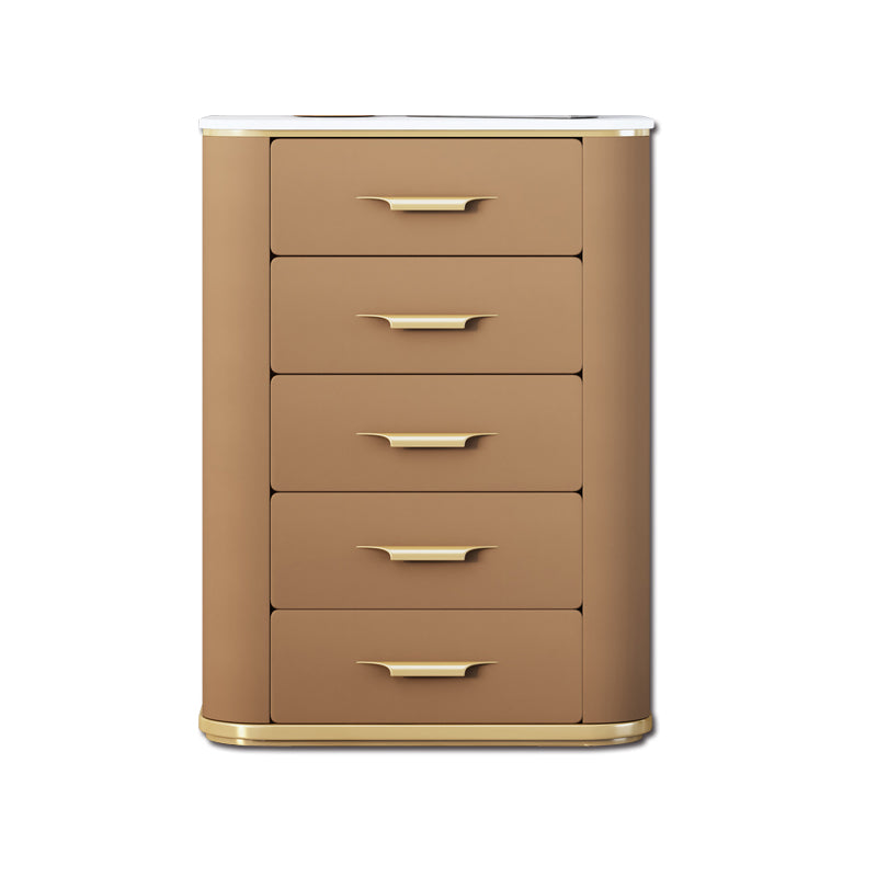 31,5 "H Armoire à buffet de salon Glam Buffet Server Armoire avec tiroirs en bois