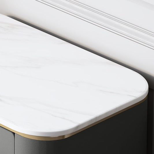 31,5 "H Armoire à buffet de salon Glam Buffet Server Armoire avec tiroirs en bois