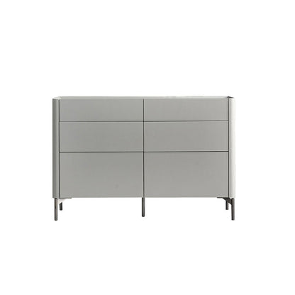 Grey Engineered Wood Sideboard Modern Stone Countertop Buffet with Drawer for Dining Room 47"L x 16"W x 31"H Light Gray Clearhalo 'buffet_sideboard' 'Buffets & Sideboards' 'furn' 'furn_buffet_sideboard' 'Furniture' 'Kitchen & Dining Furniture' 5729248