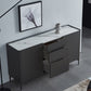 Grey Engineered Wood Sideboard Modern Stone Countertop Buffet with Drawer for Dining Room Clearhalo 'buffet_sideboard' 'Buffets & Sideboards' 'furn' 'furn_buffet_sideboard' 'Furniture' 'Kitchen & Dining Furniture' 5729261