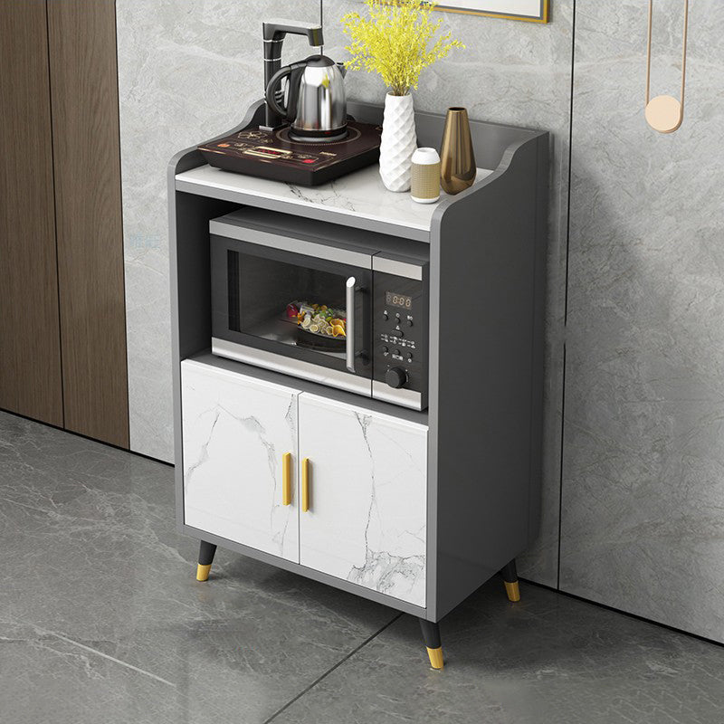 Modern Style Stone Buffet Sideboard Dining Room 38.5"H Buffet Server 24"L x 16"W x 39"H White Clearhalo 'buffet_sideboard' 'Buffets & Sideboards' 'furn' 'furn_buffet_sideboard' 'Furniture' 'Kitchen & Dining Furniture' 5729297