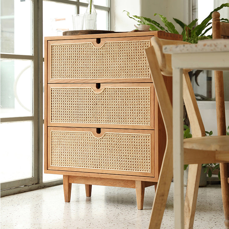Gabinetto di sideboard del soggiorno rattan mobile moderno server buffet con cassetto