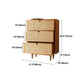 Gabinetto di sideboard del soggiorno rattan mobile moderno server buffet con cassetto