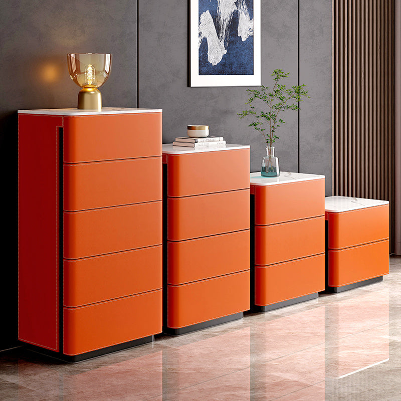 Tavolo di sideboard in pietra con cassetti in legno massiccio e deposito per soggiorno