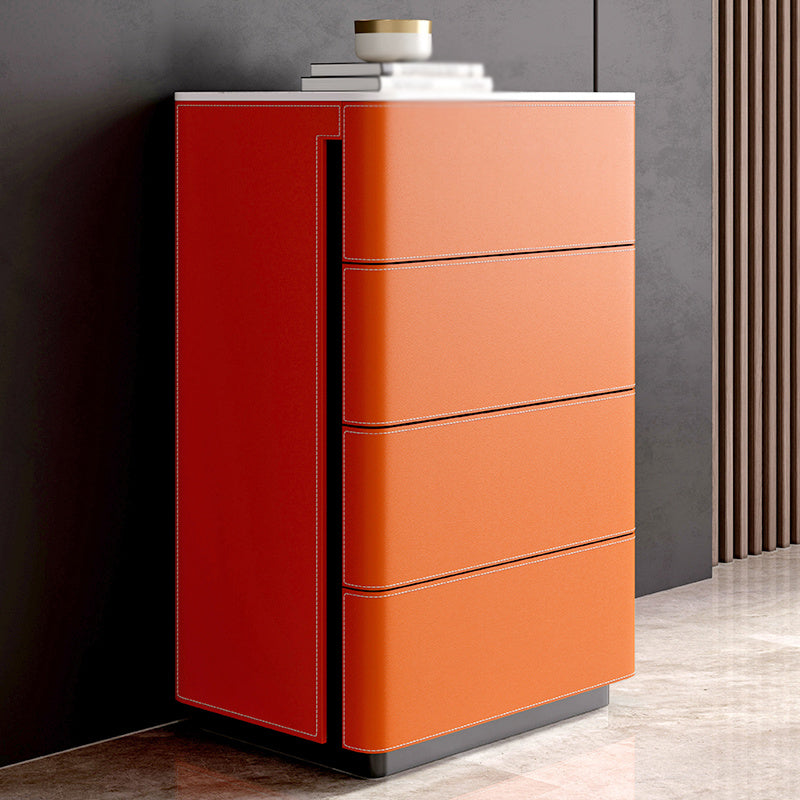 Tavolo di sideboard in pietra con cassetti in legno massiccio e deposito per soggiorno