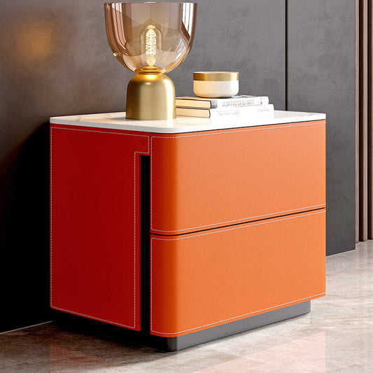 Tavolo di sideboard in pietra con cassetti in legno massiccio e deposito per soggiorno
