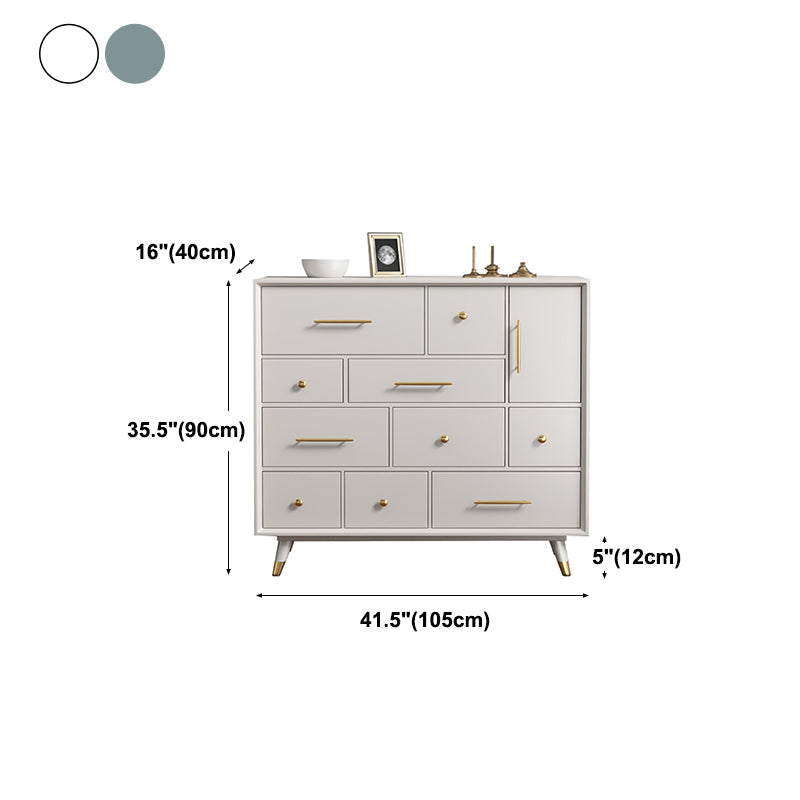 Sala da pranzo a buffet in legno in stile glam 35.4 "H 10-Drawer Buffet Server