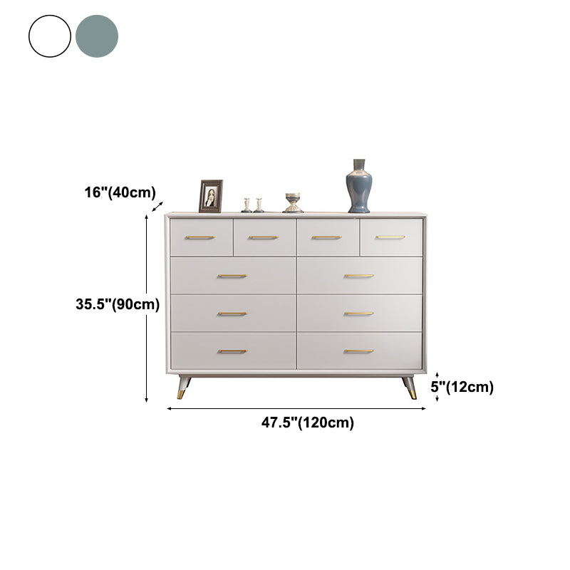 Sala da pranzo a buffet in legno in stile glam 35.4 "H 10-Drawer Buffet Server