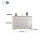 Sala da pranzo a buffet in legno in stile glam 35.4 "H 10-Drawer Buffet Server