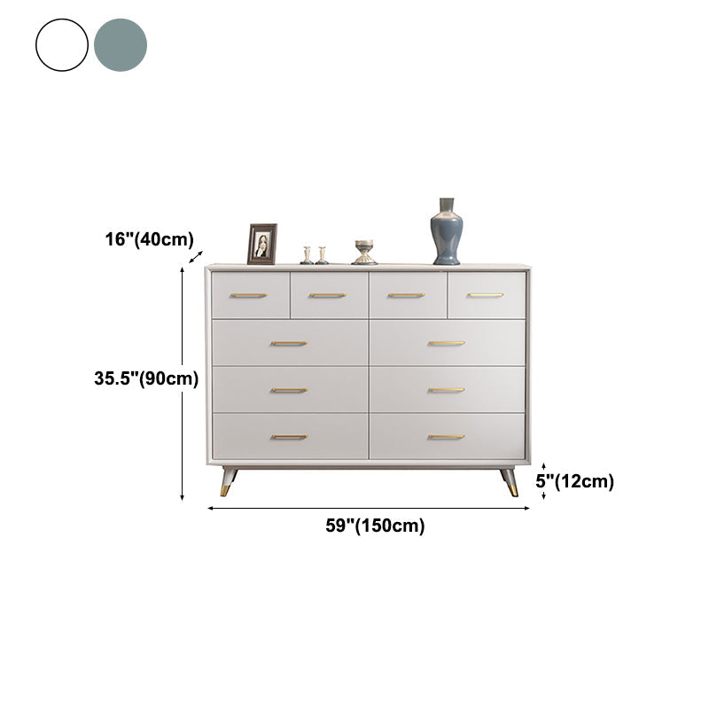 Sala da pranzo a buffet in legno in stile glam 35.4 "H 10-Drawer Buffet Server