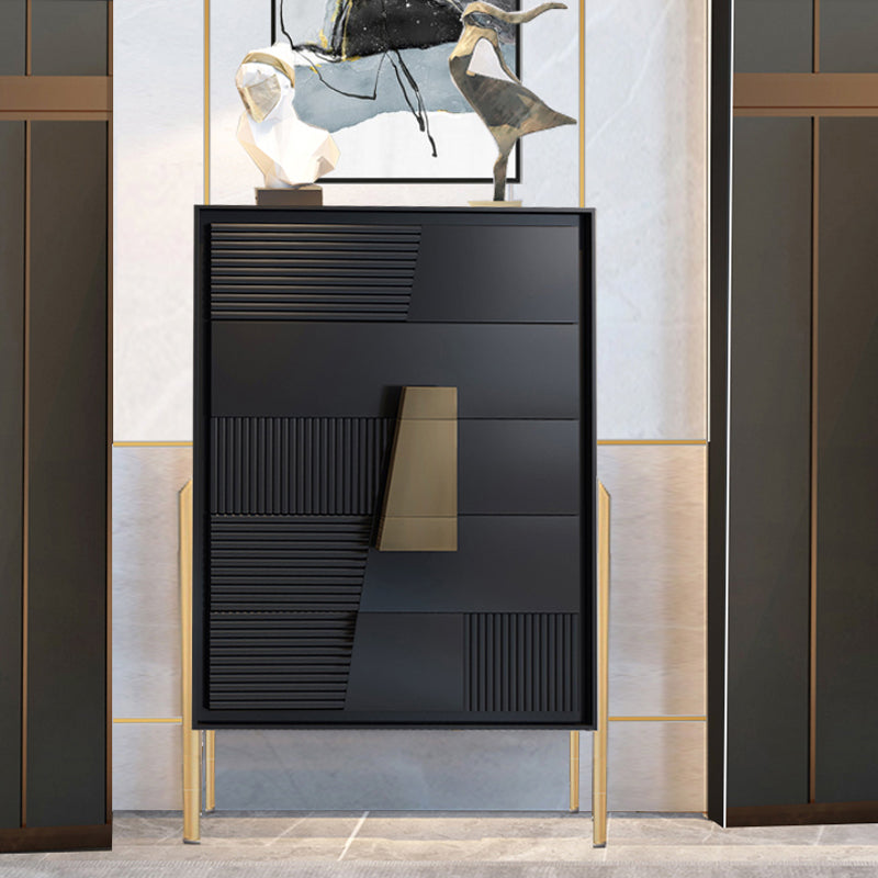 Modern Wood Buffet Sideboard 5-Drawer Dining Room Buffet Server 31.5"L x 15.7"W x 47"H Clearhalo 'buffet_sideboard' 'Buffets & Sideboards' 'furn' 'furn_buffet_sideboard' 'Furniture' 'Kitchen & Dining Furniture' 5729547