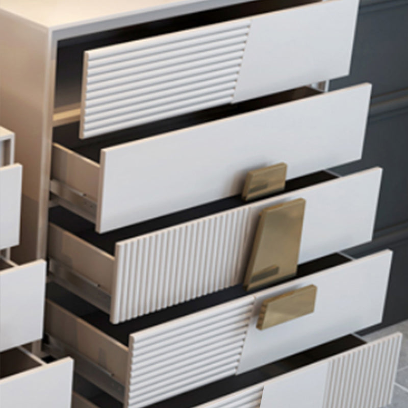 Modern Wood Buffet Sideboard 5-Drawer Dining Room Buffet Server 31.5"L x 15.7"W x 47"H Clearhalo 'buffet_sideboard' 'Buffets & Sideboards' 'furn' 'furn_buffet_sideboard' 'Furniture' 'Kitchen & Dining Furniture' 5729551