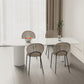 Contemporary Style Dining Table White Dinner Table for Home Kitchen Dinner 78.7"L x 31.5"W x 29.5"H Without Chairs Clearhalo 'Dining Tables & Seating' 'Dining Tables' 'dining_table' 'furn' 'furn_dining_table' 'Furniture' 'Kitchen & Dining Furniture' 5729914