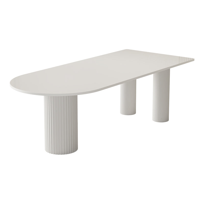 Contemporary Style Dining Table White Dinner Table for Home Kitchen Dinner Without Chairs Clearhalo 'Dining Tables & Seating' 'Dining Tables' 'dining_table' 'furn' 'furn_dining_table' 'Furniture' 'Kitchen & Dining Furniture' 5729915
