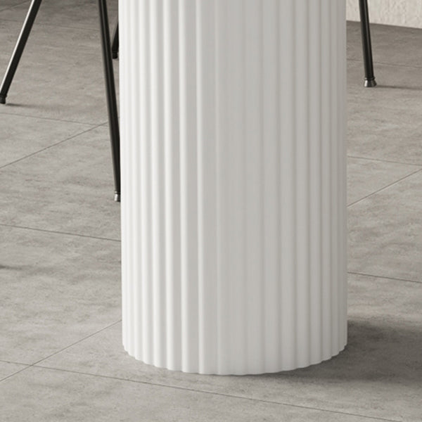 Contemporary Style Dining Table White Dinner Table for Home Kitchen Dinner Clearhalo 'Dining Tables & Seating' 'Dining Tables' 'dining_table' 'furn' 'furn_dining_table' 'Furniture' 'Kitchen & Dining Furniture' 5729916