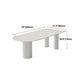 Contemporary Style Dining Table White Dinner Table for Home Kitchen Dinner Clearhalo 'Dining Tables & Seating' 'Dining Tables' 'dining_table' 'furn' 'furn_dining_table' 'Furniture' 'Kitchen & Dining Furniture' 5729923