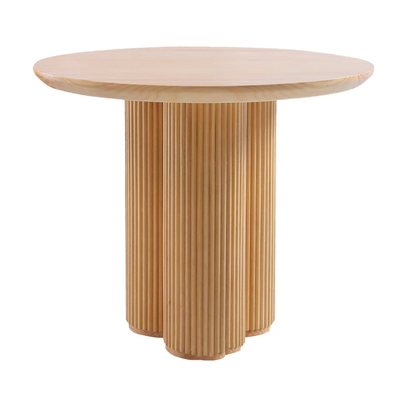 Solid Wood Dining Table Contemporary Style Brown Round Dinner Table Without Chairs Clearhalo 'Dining Tables & Seating' 'Dining Tables' 'dining_table' 'furn' 'furn_dining_table' 'Furniture' 'Kitchen & Dining Furniture' 5729930