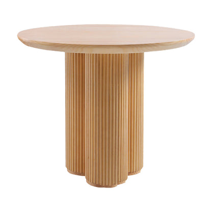 Solid Wood Dining Table Contemporary Style Brown Round Dinner Table Without Chairs Clearhalo 'Dining Tables & Seating' 'Dining Tables' 'dining_table' 'furn' 'furn_dining_table' 'Furniture' 'Kitchen & Dining Furniture' 5729930