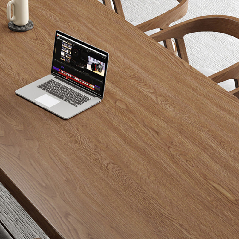 Moderne massieve houten tafel voor restaurant ovale tafel met 4 poten