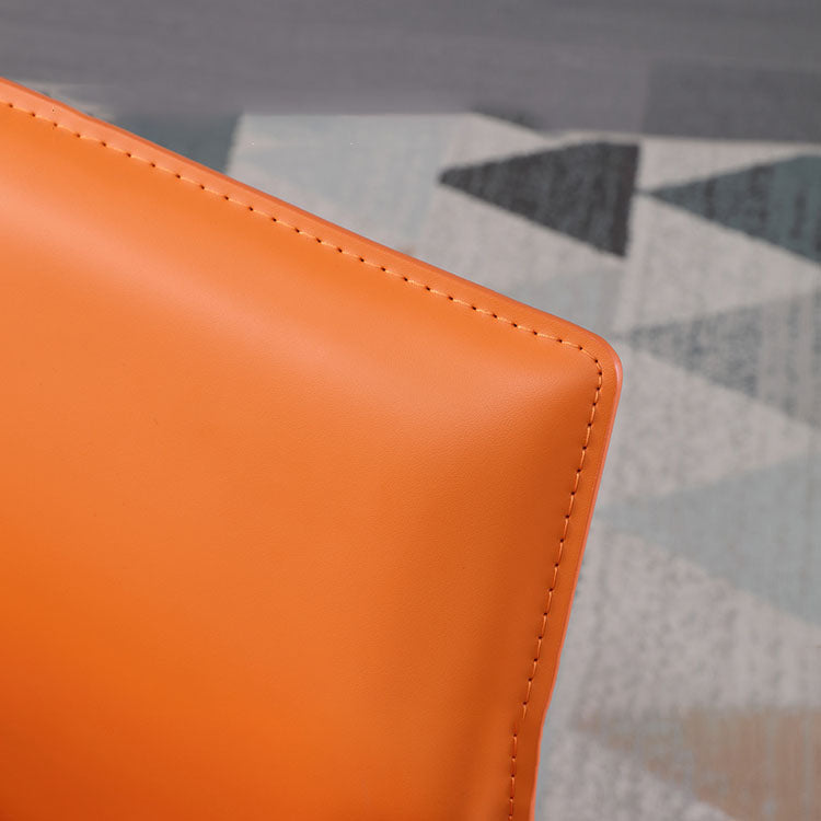 Eigentijdse lederen eetkamerstoel gestoffeerde tankstoel voor restaurantgebruik