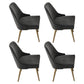 Glam Velvet Armless Dining Chair Metal Dining Chairs for Home Use