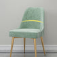 Glam Velvet Armless Dining Chair Metal Dining Chairs for Home Use