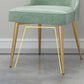 Glam Velvet Armless Dining Chair Metal Dining Chairs for Home Use