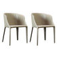 Contemporary Metal Dining Chair Upholstered Arm Chairs for Restaurant Use