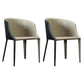 Contemporary Metal Dining Chair Upholstered Arm Chairs for Restaurant Use