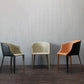 Contemporary Metal Dining Chair Upholstered Arm Chairs for Restaurant Use