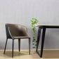 Contemporary Metal Dining Chair Upholstered Arm Chairs for Restaurant Use